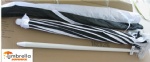 Stripe Beach Umbrella With Tassel