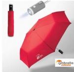 Compact Umbrella with LED Flashlight Handle